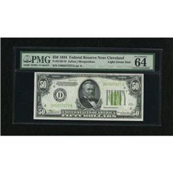 Fr. 2102-D $50 1934 Federal Reserve Note. PMG