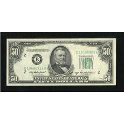 Fr. 2109-B $50 1950B Federal Reserve Note. Gem