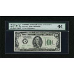Fr. 2152-A $100 1934 Federal Reserve Note. PMG