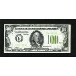 Fr. 2102-G $50 1934 Light Green Seal Federal