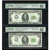 Image 1 : Fr. 2152-J $100 1934 Federal Reserve Notes. Two