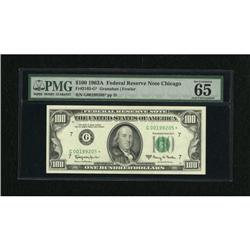 Fr. 2163-G* $100 1963A Federal Reserve Note. PMG