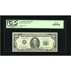 Fr. 2163-K* $100 1963A Federal Reserve Note.