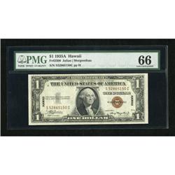 Fr. 2300 $1 1935A Hawaii Silver Certificate. PMG