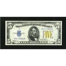 Fr. 2307 $5 1934A North Africa Silver