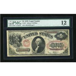 Fr. 27 $1 1878 Legal Tender PMG Fine 12.