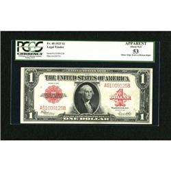 Fr. 40 $1 1923 Legal Tender PCGS About New 53.