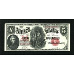 Fr. 85 $5 1907 Legal Tender Very Fine-Extremely