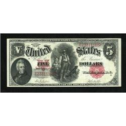 Fr. 87 $5 1907 Legal Tender Extremely Fine.