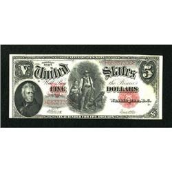Fr. 90 $5 1907 Legal Tender Very Fine.