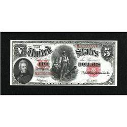 Fr. 91 $5 1907 Legal Tender Choice New.
