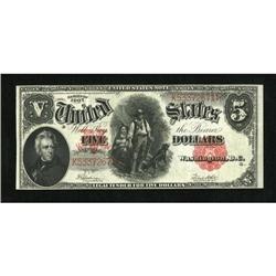 Fr. 91 $5 1907 Legal Tender Pcblic Error Very