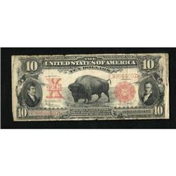 Fr. 122 $10 1901 Legal Tender Very Good.