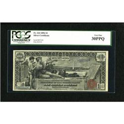 Fr. 224 $1 1896 Silver Certificate PCGS Very