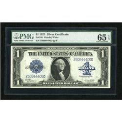 Fr. 238 $1 1923 Silver Certificate PMG Gem