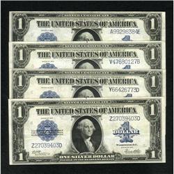 Fr. 238 $1 1923 Silver Certificates Four