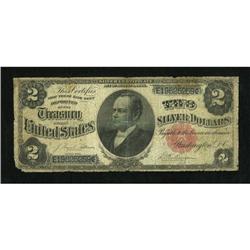 Fr. 246 $2 1891 Silver Certificate Good.