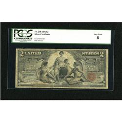 Fr. 248 $2 1896 Silver Certificate PCGS Very