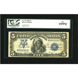 Fr. 277 $5 1899 Silver Certificate PCGS Fine