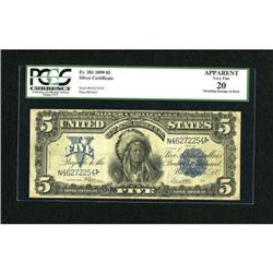 Fr. 281 $5 1899 Silver Certificate PCGS Apparent