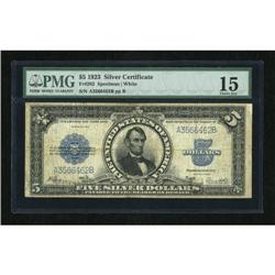 Fr. 282 $5 1923 Silver Certificate PMG Choice
