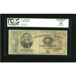 Fr. 348 $1 1890 Treasury Note PCGS Apparent Very