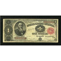 Fr. 351 $1 1891 Treasury Note Very Good.
