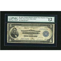 Fr. 804 $5 1918 Federal Reserve Bank Note PMG
