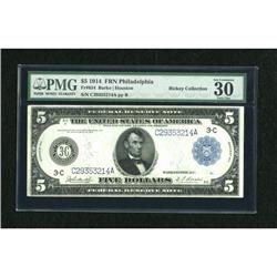 Fr. 854 $5 1914 Federal Reserve Note PMG Very