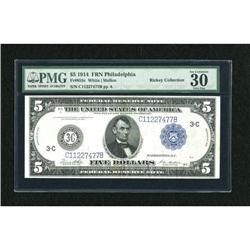 Fr. 855c $5 1914 Federal Reserve Note PMG Very