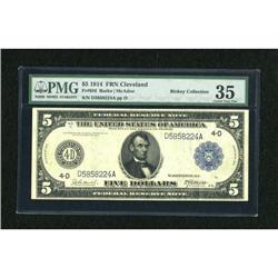 Fr. 856 $5 1914 Federal Reserve Note PMG Choice