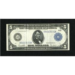 Fr. 859b $5 1914 Federal Reserve Note Extremely