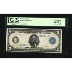 Fr. 863a $5 1914 Federal Reserve Note PCGS