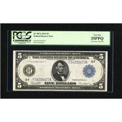 Fr. 867a $5 1914 Federal Reserve Note PCGS Very