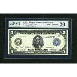 Fr. 868 $5 1914 Federal Reserve Note PMG Very