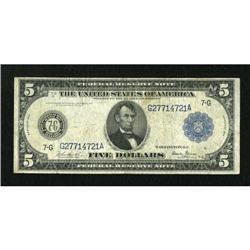 Fr. 869 $5 1914 Federal Reserve Note Very