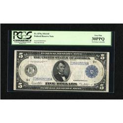 Fr. 879a $5 1914 Federal Reserve Note PCGS Very