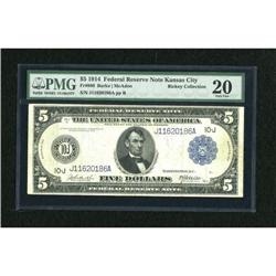 Fr. 880 $5 1914 Federal Reserve Note PMG Very