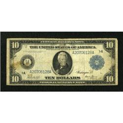 Fr. 905 $10 1914 Federal Reserve Note Very Good.