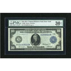Fr. 908 $10 1914 Federal Reserve Note PMG Very