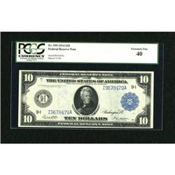 Fr. 939 $10 1914 Federal Reserve Note PCGS
