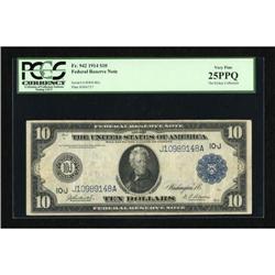 Fr. 942 $10 1914 Federal Reserve Note PCGS Very