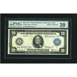 Fr. 968 $20 1914 Federal Reserve Note PMG Very