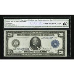 Fr. 975 $20 1914 Federal Reserve Note CGA Crisp