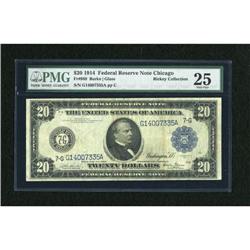 Fr. 989 $20 1914 Federal Reserve Note PMG Very