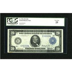 Fr. 996 $20 1914 Federal Reserve Note PCGS Very
