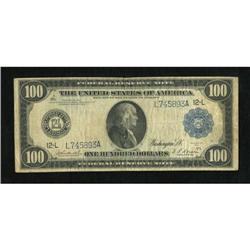 Fr. 1130 $100 1914 Federal Reserve Note Very