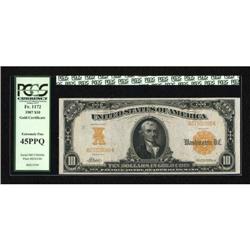 Fr. 1172 $10 1907 Gold Certificate PCGS
