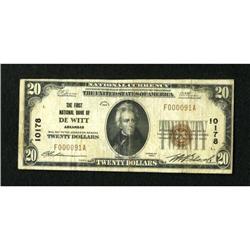 DeWitt, AR - $20 1929 Ty. 1 The First NB Ch. #