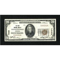 Fayetteville, AR - $20 1929 Ty. 1 The First NB